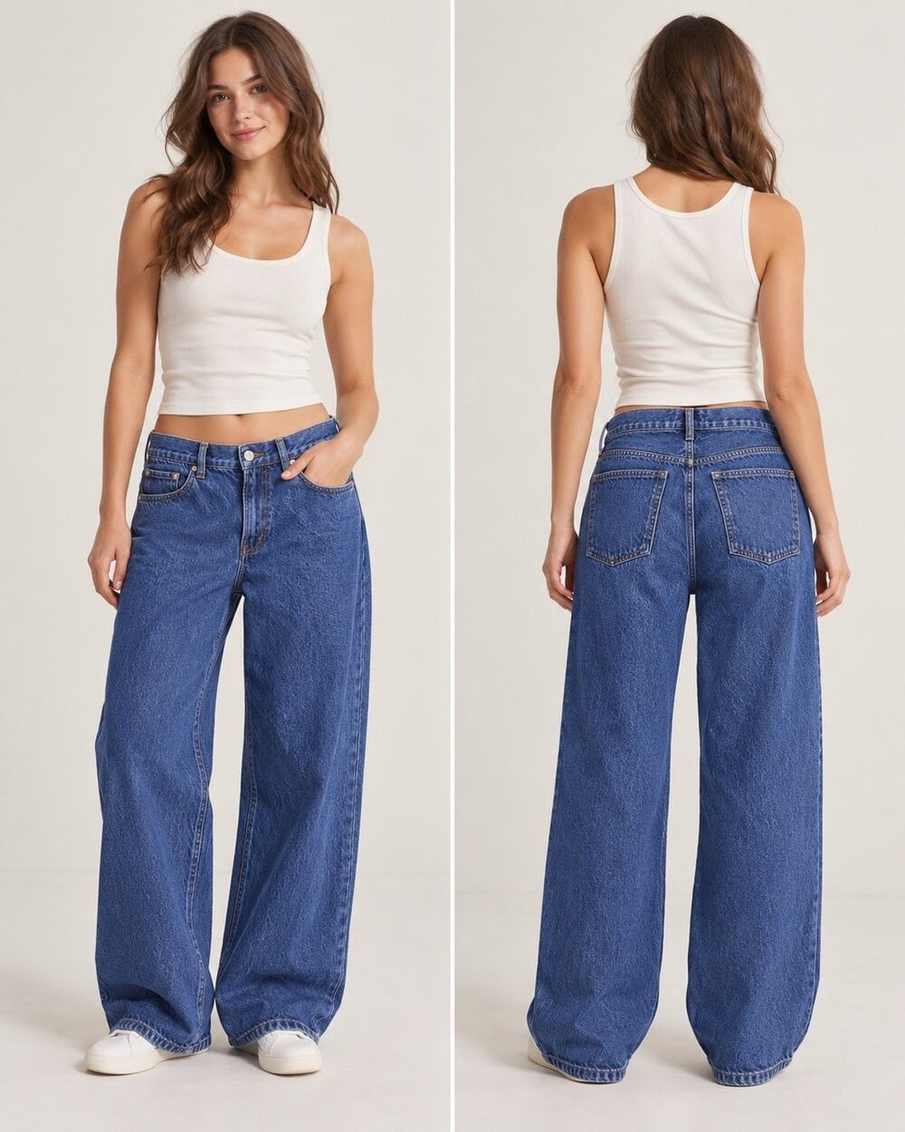 Abercrombie & Fitch Curve Love High Rise Wide Leg Jean Size 28 Short